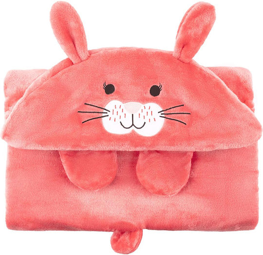 Zoocchini Κουβέρτα Fleece Bunny Κοραλί 91x127εκ.