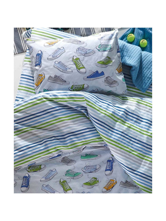 Kentia Kinderdecke Einzel Sneakers Mehrfarbig 160x240cm