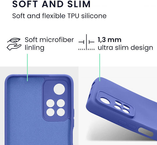 KWmobile Rubberized Задна корица Силикон Blue Violet (Redmi Note 11 Pro+ 5G)