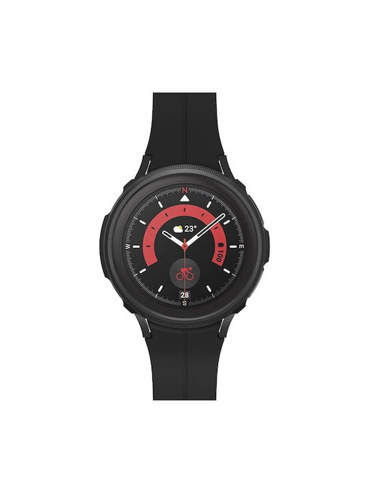 Spigen Liquid Air Θήκη Σιλικόνης σε Μαύρο χρώμα για το Galaxy Watch5 Pro