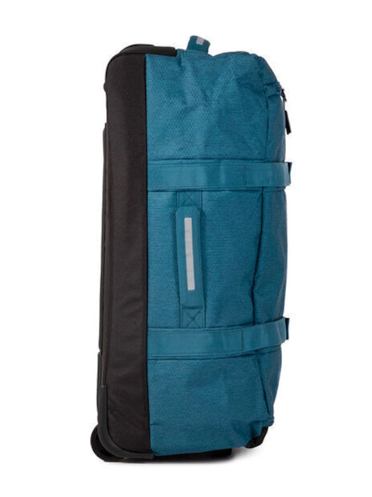 Travelite Kick Off Mittlerer Stoffkoffer Blau mit 2 Rädern Höhe 68cm
