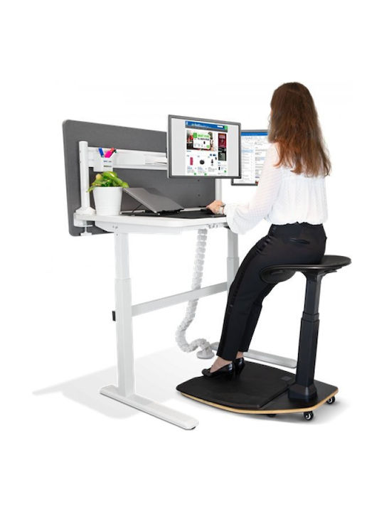 Anti-Fatigue Büro- und Schreibtischhocker Schwarz 59x61,5x90,6cm