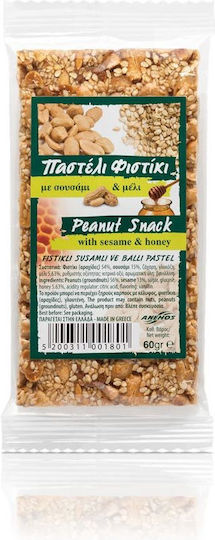 Anemos Παστέλι Με Φιστίκια, Σουσάμι & Μέλι 2001011 60gr