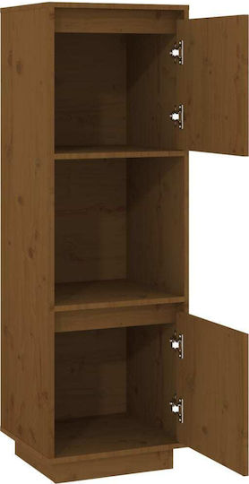 Dulap De Birou Din Lemn Masiv Castaniu 38x35x117cm