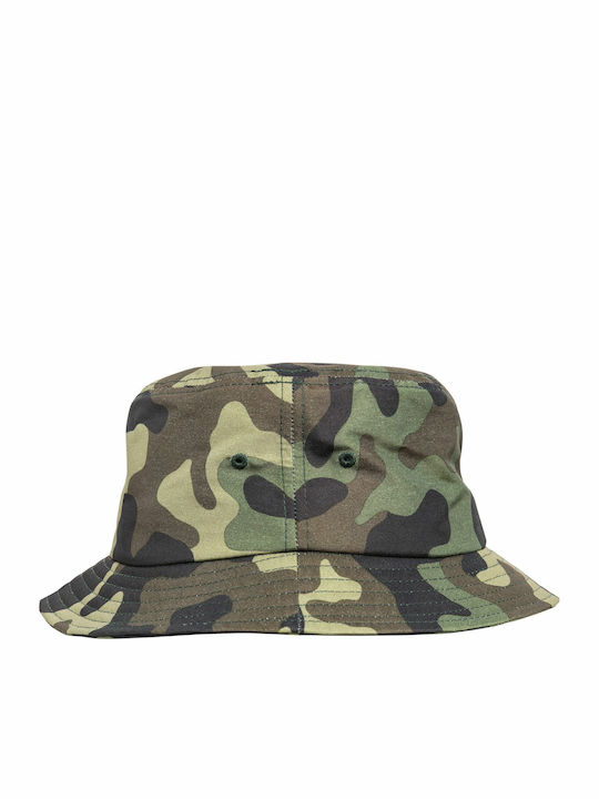 Flexfit Υφασμάτινo Ανδρικό Καπέλο Στυλ Bucket Χακί