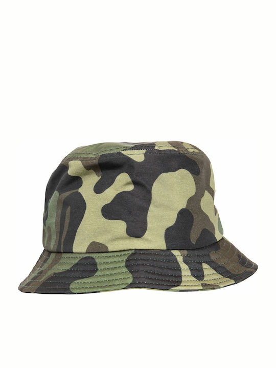 Flexfit Υφασμάτινo Ανδρικό Καπέλο Στυλ Bucket Χακί