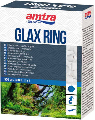 Amtra Glax Ring Biological Porous Material for Aquarium Filtering 550gr 1pcs