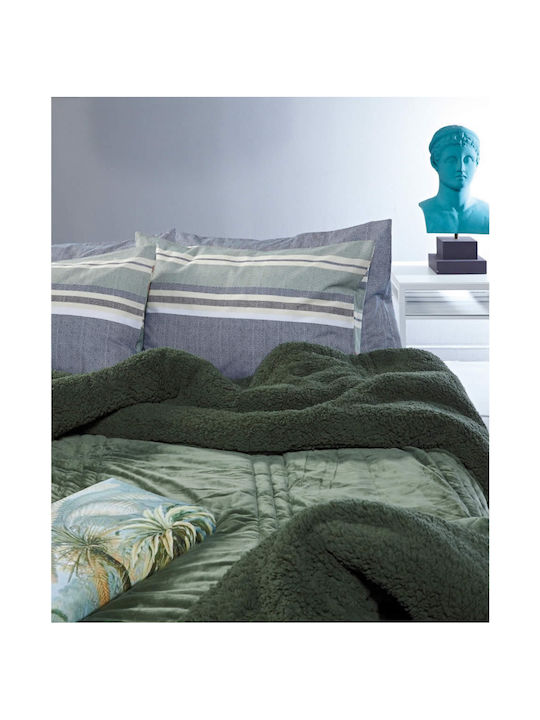 Kentia Duvet Cover Queen 220x240cm Notturno 02 Green