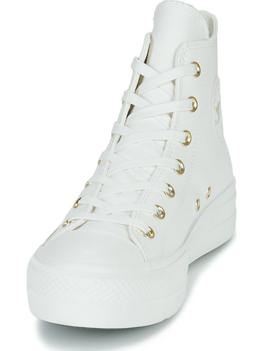 Chuck Taylor All Star Lift Flatforms Boots Mono White