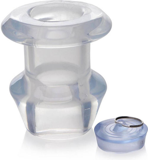 Master Series Ass Bung Clear Hollow Anal Plug XLarge Transparent