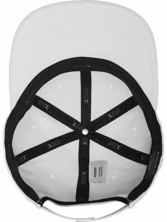 Fitted 110 Мъжки Jockey с права козирка Бял