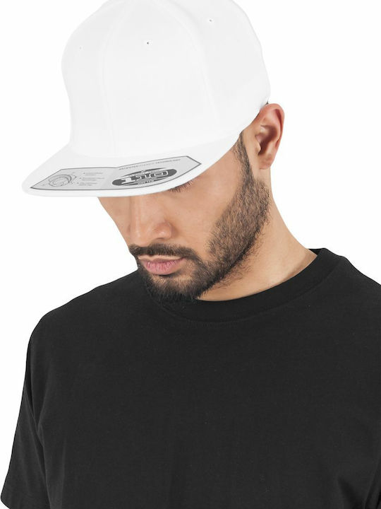 Fitted 110 Мъжки Jockey с права козирка Бял