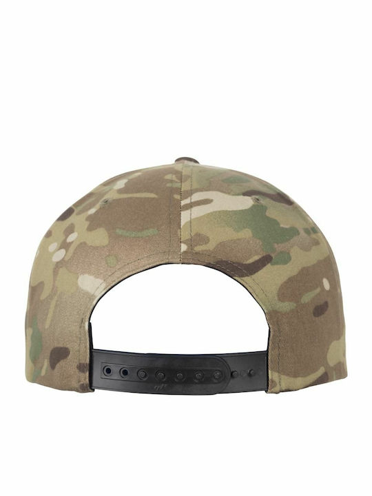 6089MC Men's Snapback Cap Beige Camo