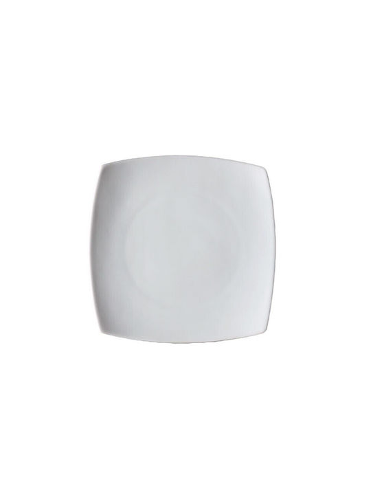 Lukanda Plate Shallow Porcelain White 21x21cm 6pcs