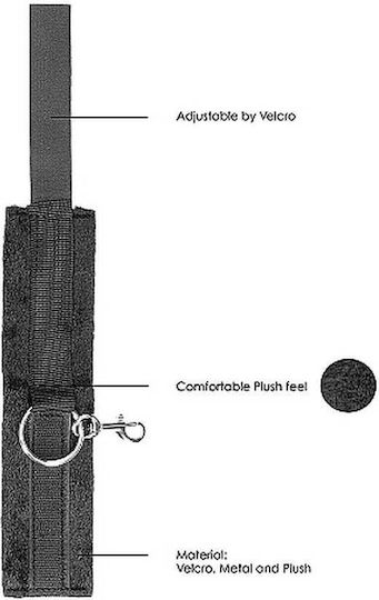 Shots Ouch Velcro Hogtie with Hand & Ankle Cuffs Σετ για Δέσιμο Άκρων σε Μαύρο Χρώμα