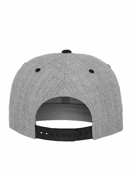 6089MT Snapback Cap Grey/Black