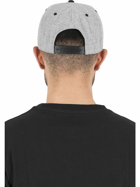 6089MT Snapback Cap Grey/Black