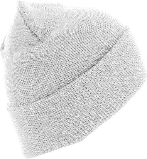 10489 Ανδρικός Beanie Σκούφος σε Λευκό χρώμα