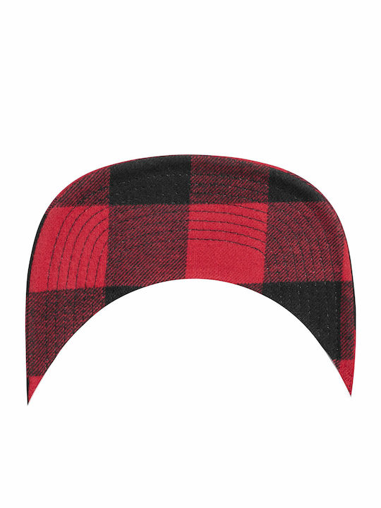 6089FP Jockey με Ίσιο Γείσο Black/Red