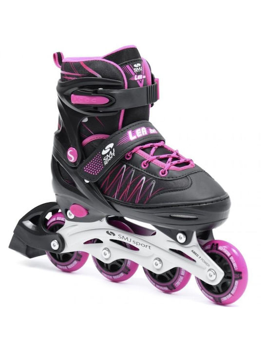 SMJ Sport UT103 Lea În linie Reglabil Rolez Negre Copii
