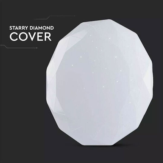 V-TAC Ceiling Light Fixture Round Outdoor LED Panel 60W with Warm White Light 3000K 51cm