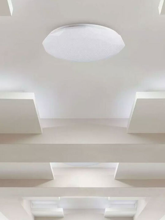 V-TAC Στρογγυλό Εξωτερικό LED Panel 60W με Θερμό Λευκό Φως 3000K 51εκ.