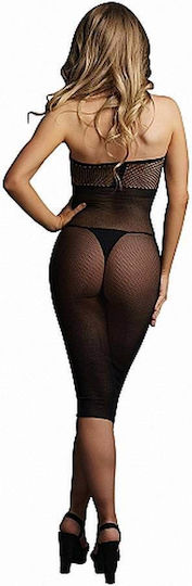 Le Désir Sexy Hochgeschlossenes Kleid Schwarz