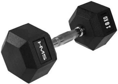 HMS Hex Pro Барбели Шестоъгълник Ластичен 1 x 18кг