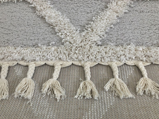 Koulis Carpets Thick 757 Rug Rectangular with Fringes Grey / Cream