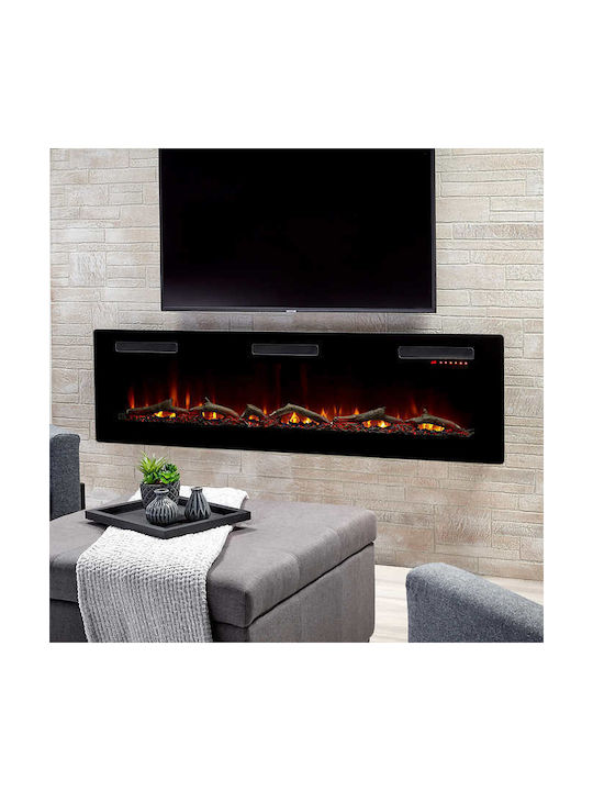 Dimplex Sierra Wall Mounted Electric Fireplace 1600W 152.4x49.5cm Black
