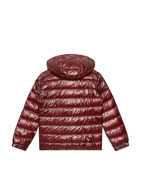Guess Parka Pentru Copii Burgundy