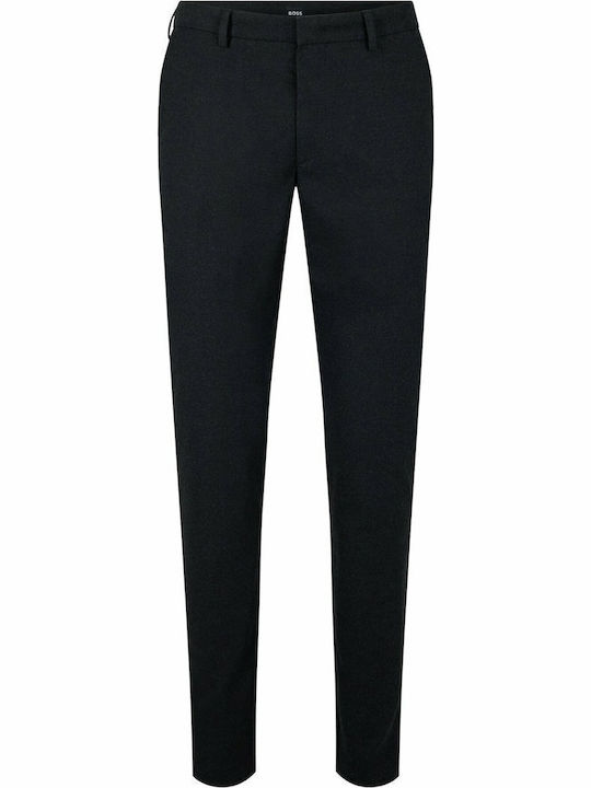 Kaito1 Παντελόνι Chino Ελαστικό σε Slim Εφαρμογή Μαύρο