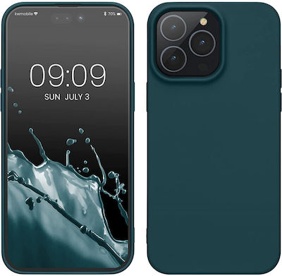 KWmobile Slim Silicone Back Cover Teal Matte (iPhone 14 Pro Max)