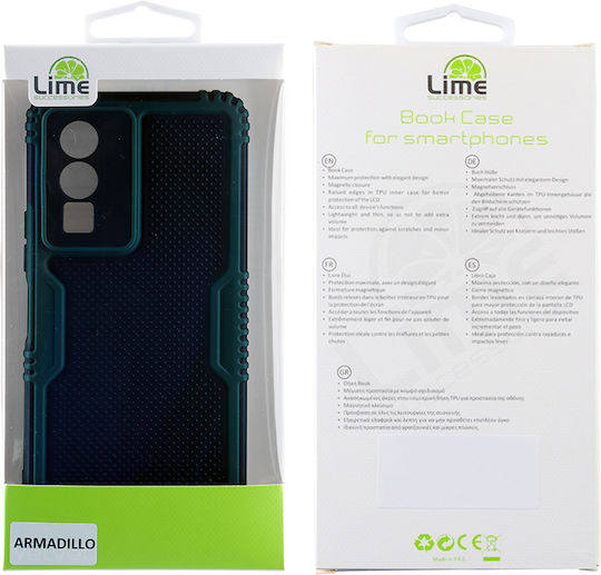 Lime Armadillo Camera Guard Back Cover Plastic Green (Vivo Y76 5G)
