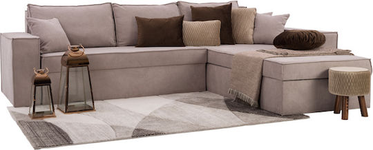Olymp Ecke Sofa mit Umkehrbarer Winkel Braun 280x210x80cm