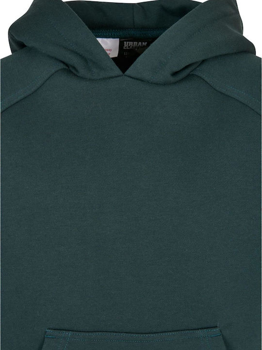 Urban Classics Kids Sweatshirt with Hood and Pocket Green