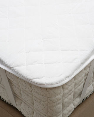 Klikareto Single Quilted Mattress Cover with Elastic Straps Ultra White 100x200cm