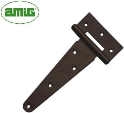 Amig Scharnier Tür T-förmig Rostfreier Stahl Black 155x88mm 1Stück 4873