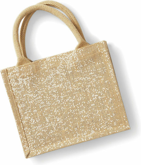 Westford Mill Gift Bag Fabric Bag for Gift Gold 22x14x26cm.