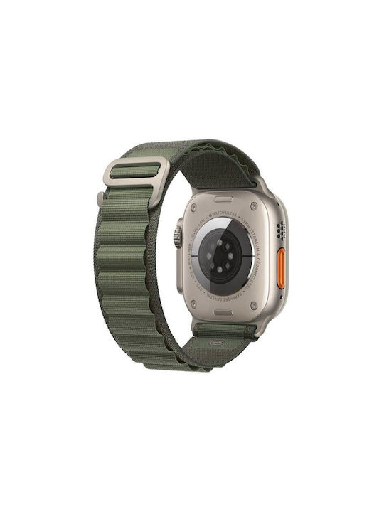 Apple Alpine Loop - Small Каишка Текстил Зелен (Apple Watch 44/45/46mm/Ultra 49mm)