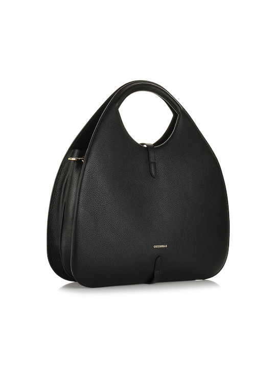 Coccinelle Leather Women's Bag Tote Hand Black