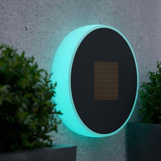 123led Wall Mounted Solar Light 60lm RGB with Remote Control IP44