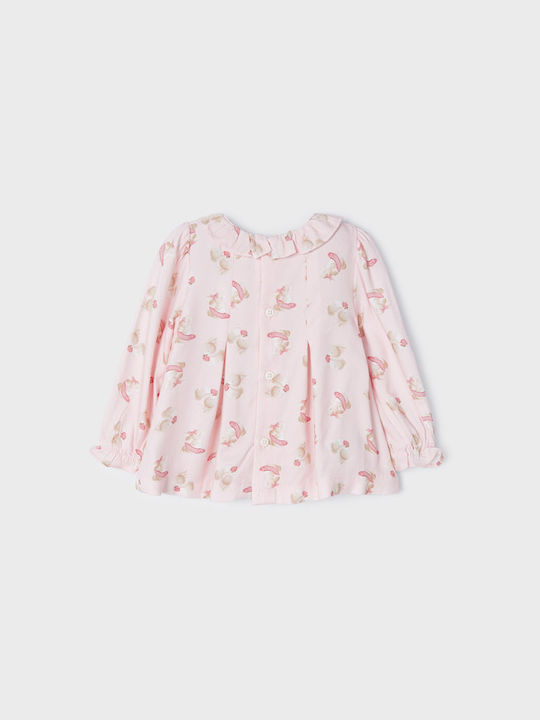 Mayoral Kids Blouse Long Sleeve Pink