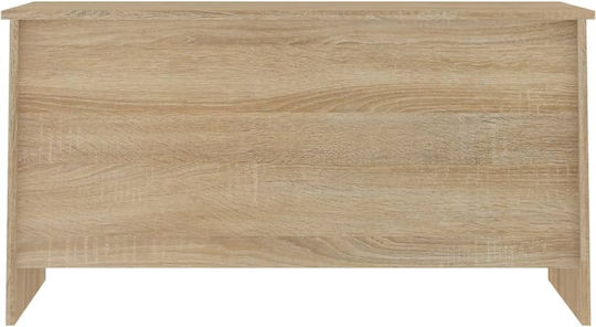 Rectangular Central Wooden Coffee Table with Lifting Mechanism Brown W102xD55.5xH52.5cm