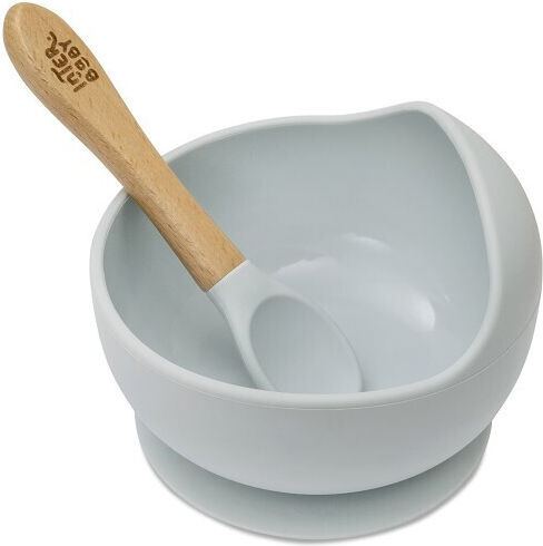 Interbaby Baby Food Container Set made of Silicone Gray 2pcs