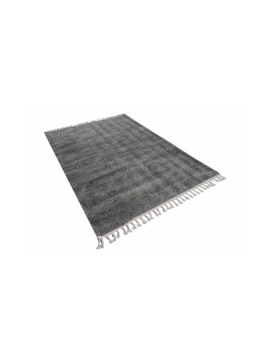 Balsan Soft Shaggy Bedroom Rugs Set Dark Grey P621176 3pcs