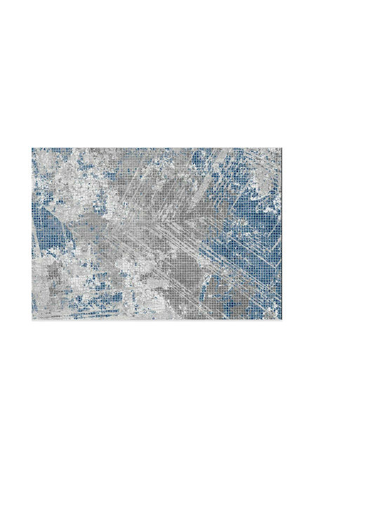 Balsan Modern Bedroom Rug Set Cadence Celeste Blue 3 Pieces