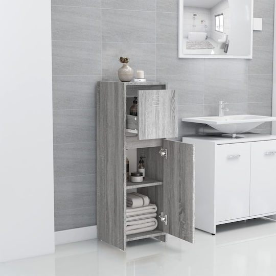 vidaXL Ντουλάπι Μπάνιου 30x30x95cm Sonoma