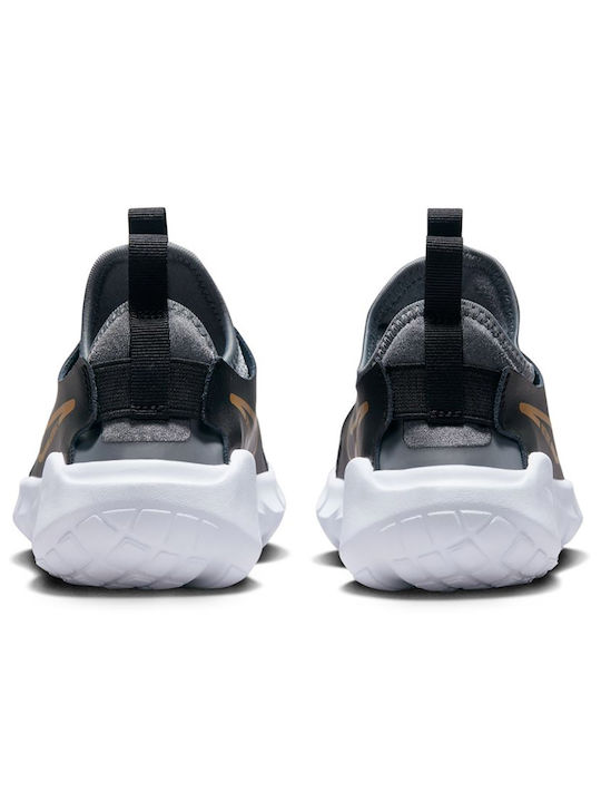 Nike Kinder-Sneaker Flex Runner 2 Slip-on Black / Cool Grey / White / Metallic Gold