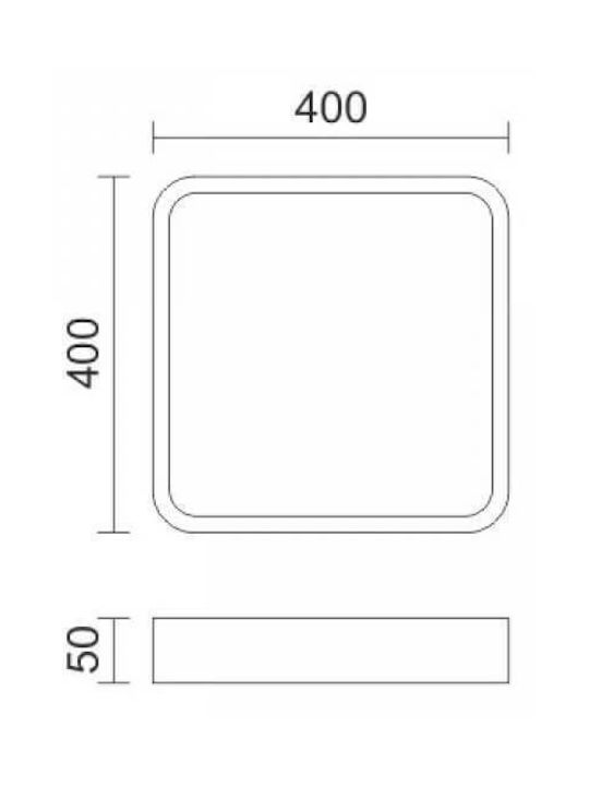 Polihome Cloud Modernă Metalică Plafonieră de tavan cu LED Integrat 40buc Alb